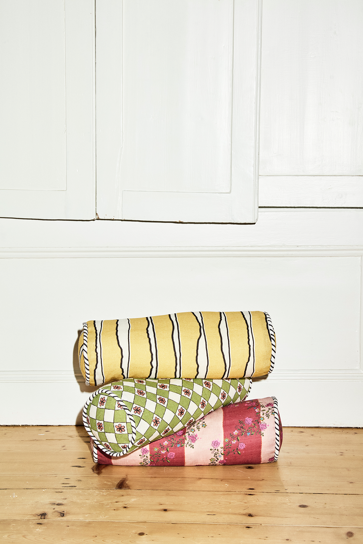 Bolster Cushion | Clive in Ochre