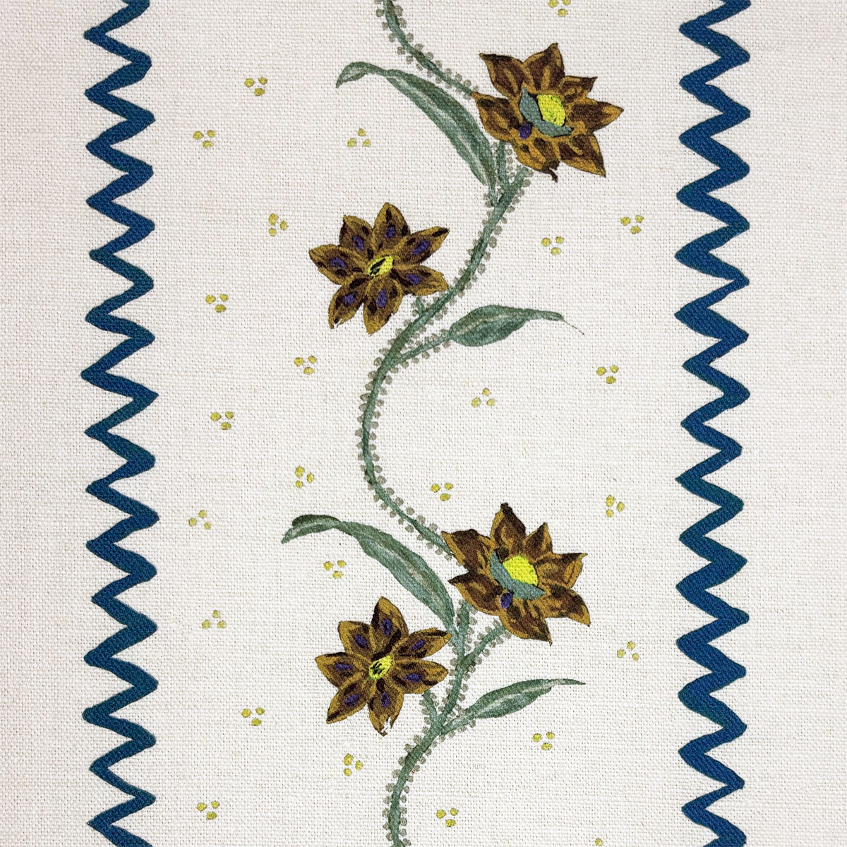 Floral Stripe | Midnight Truffle