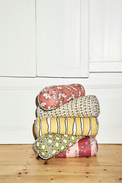 Bolster Cushion | Charleston in Ash Rose