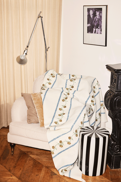 Floral Stripe | Midnight Truffle