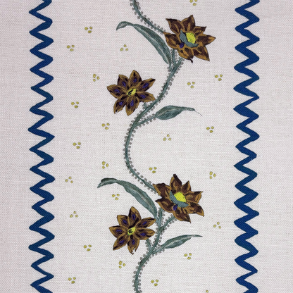 Floral Stripe | Midnight Truffle