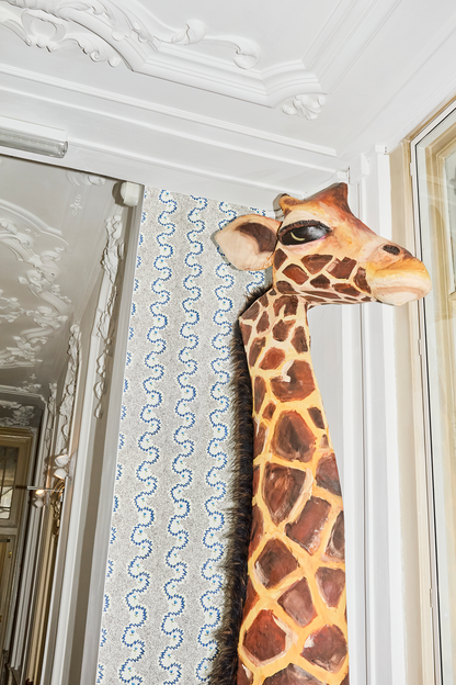 Floral Zigzag | Slate Blue