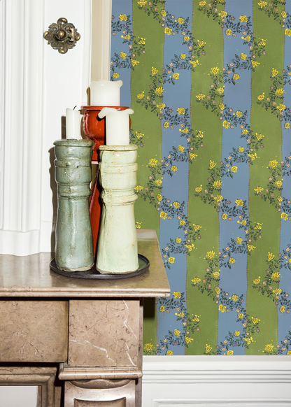 Vine Blots | Artichoke & Dusty Blue