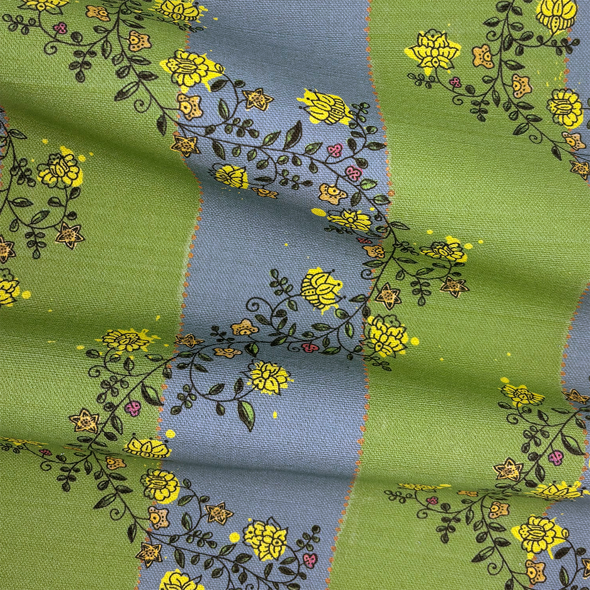 Vine Blots | Artichoke & Dusty Blue